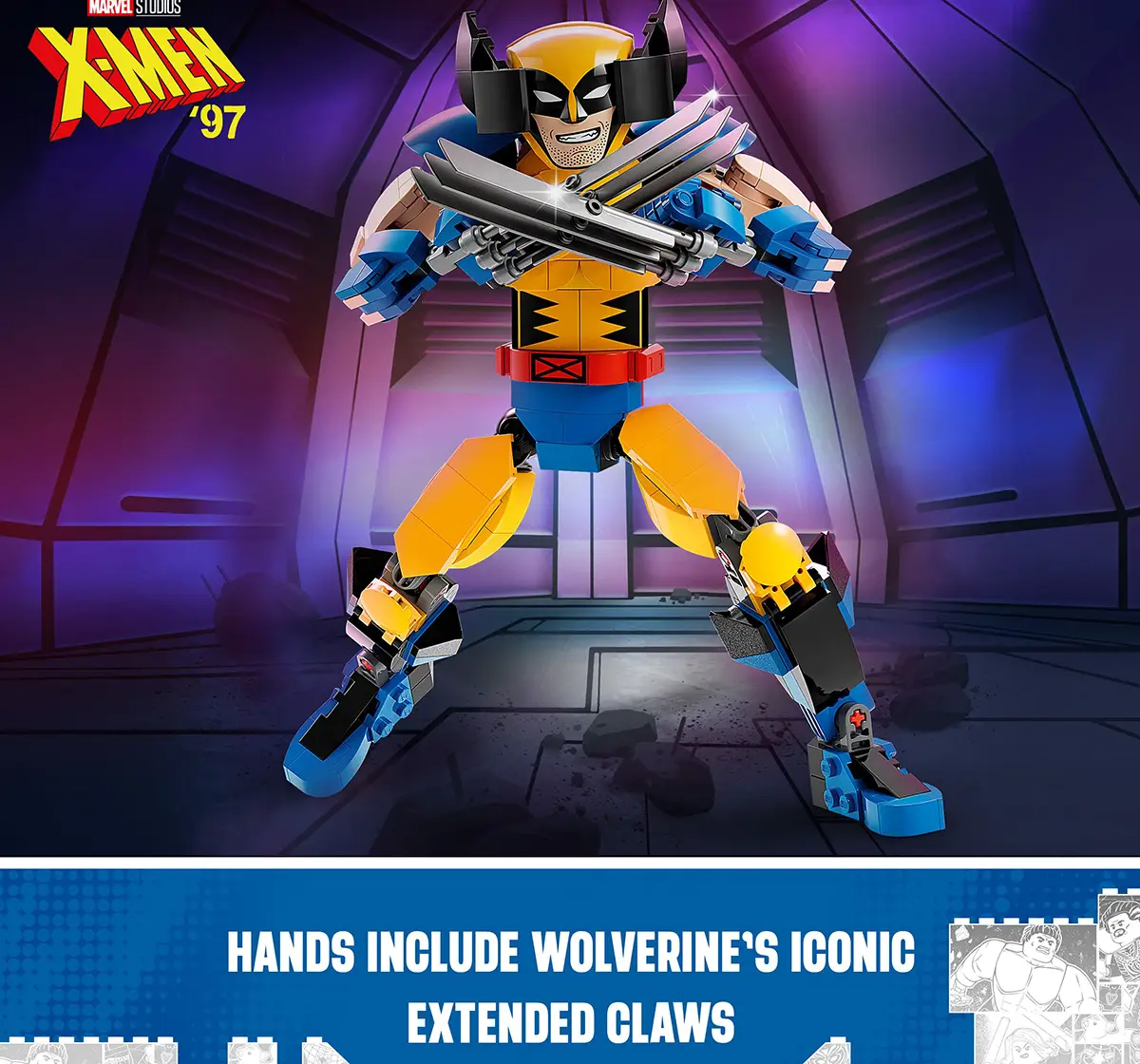 LEGO Marvel Wolverine Construction Figure 76257 Building Toy Set (327 Pieces)