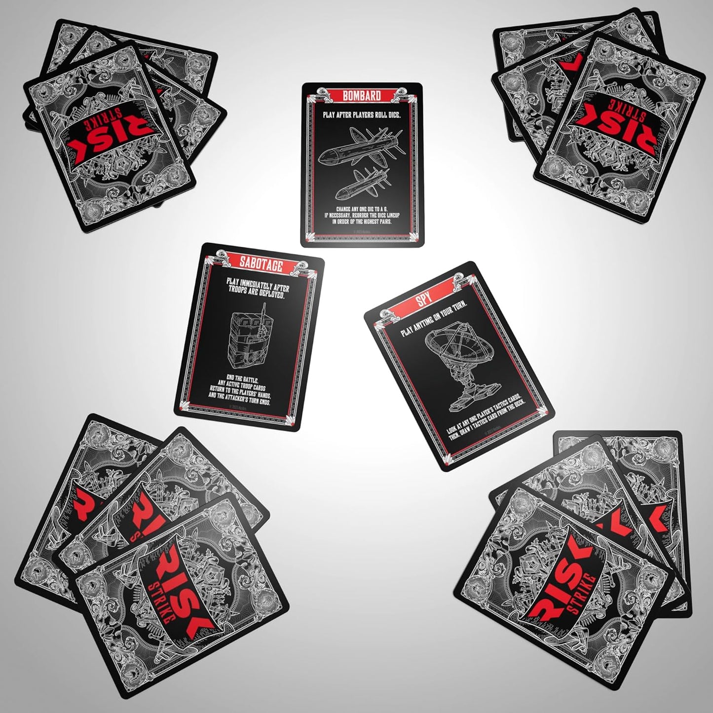 Hasbro Gaming Risk Strike Cards and Dice, 2-5 Players Game, 10Y+