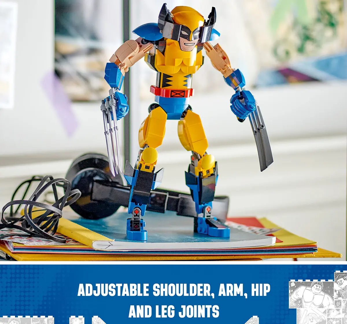 LEGO Marvel Wolverine Construction Figure 76257 Building Toy Set (327 Pieces)