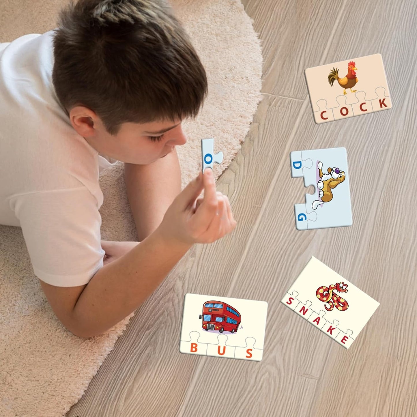 Funskool - Play & Learn-Spellings,Educational,25 Pieces,Puzzle,for 4 Year Old Kids and Above,Toy