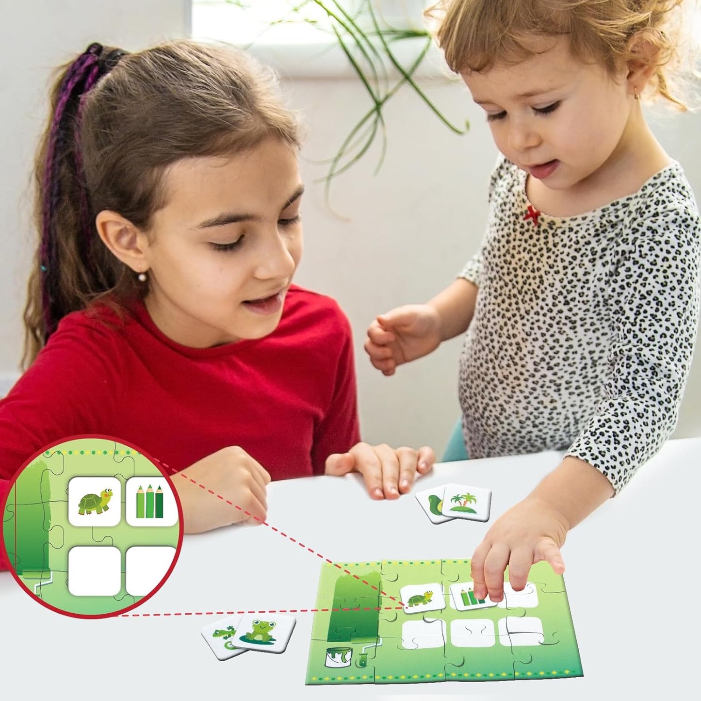 Play & Learn Funskool Colours 6in1 Matching Jigsaw Puzzle Game for Kids, 6x12 Pieces, Educational, Learning & Development, Fun Activity Toy for Childrens, Gift Set for Kid, Age 4+ Years