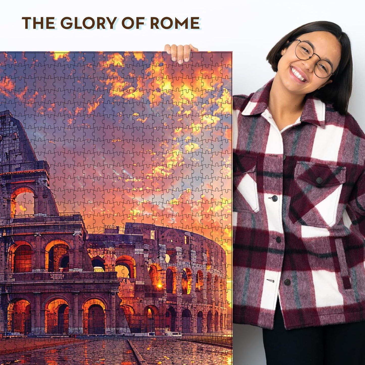 Play & Learn Funskool Colosseum The Glory of Rome, Puzzle Game for Kids, 1000 Pieces, Encourages Learning & Development, Fun Activity, Multicolor, Set for Kid, Age 7+ Years