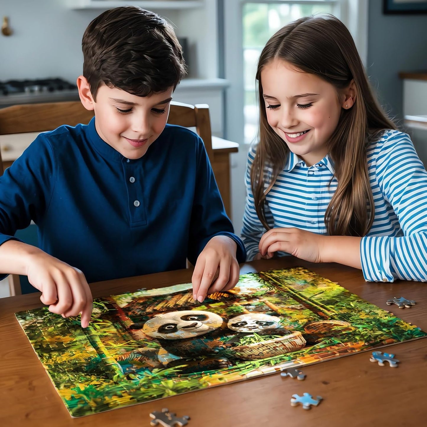 Play & Learn Funskool Panda Puzzle Game for Kids, 300 Pieces, Encourages Learning & Development, Fun Activity for Preschoolers, Multicolor, Set for Kid, Age 7+ Years