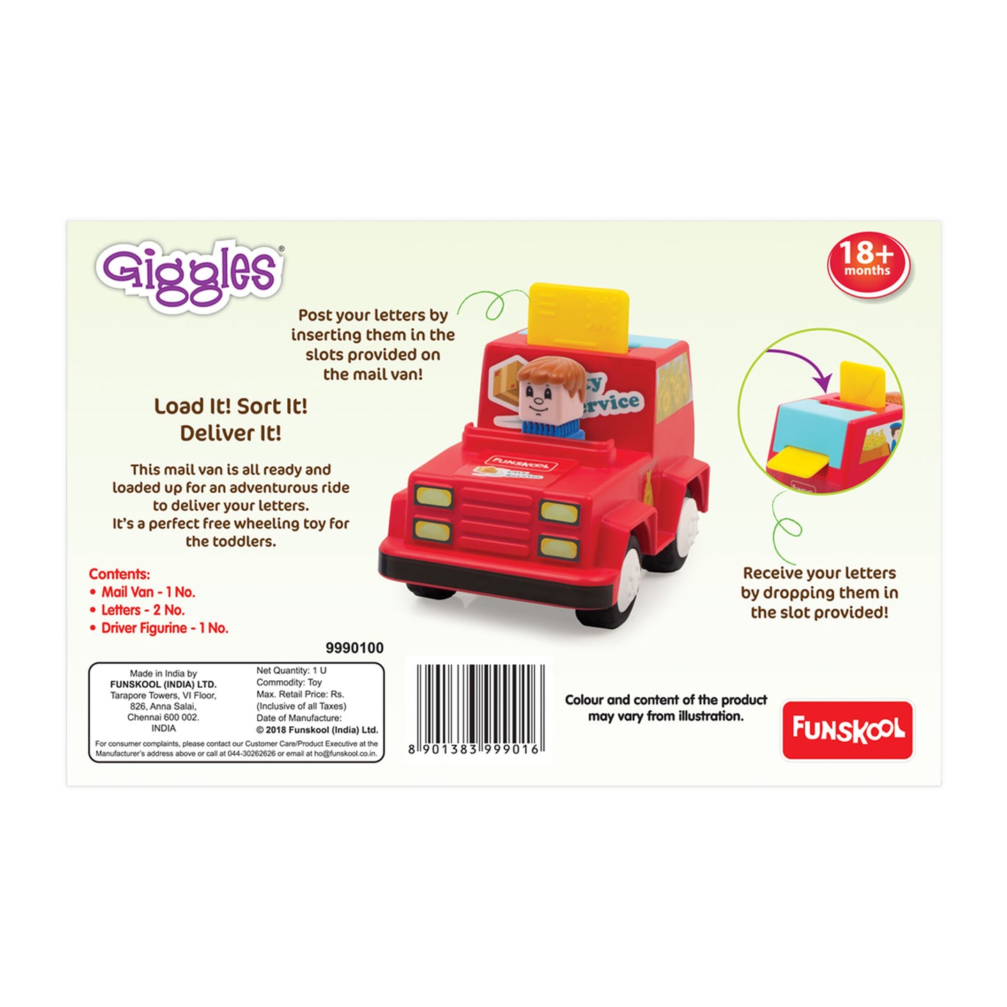 Giggles Vehicles Mail Van Toy