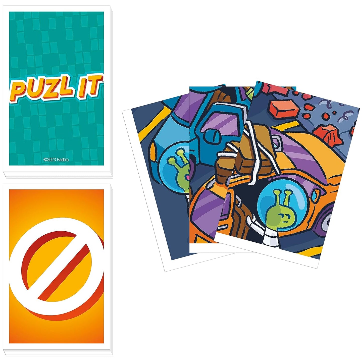 Hasbro Gaming Puzzle It Game Puzzle Card Game, 7Y+