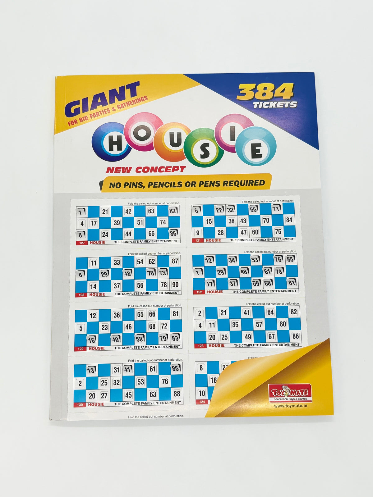 Toymate Giant Housie Game Set – 384 Tickets