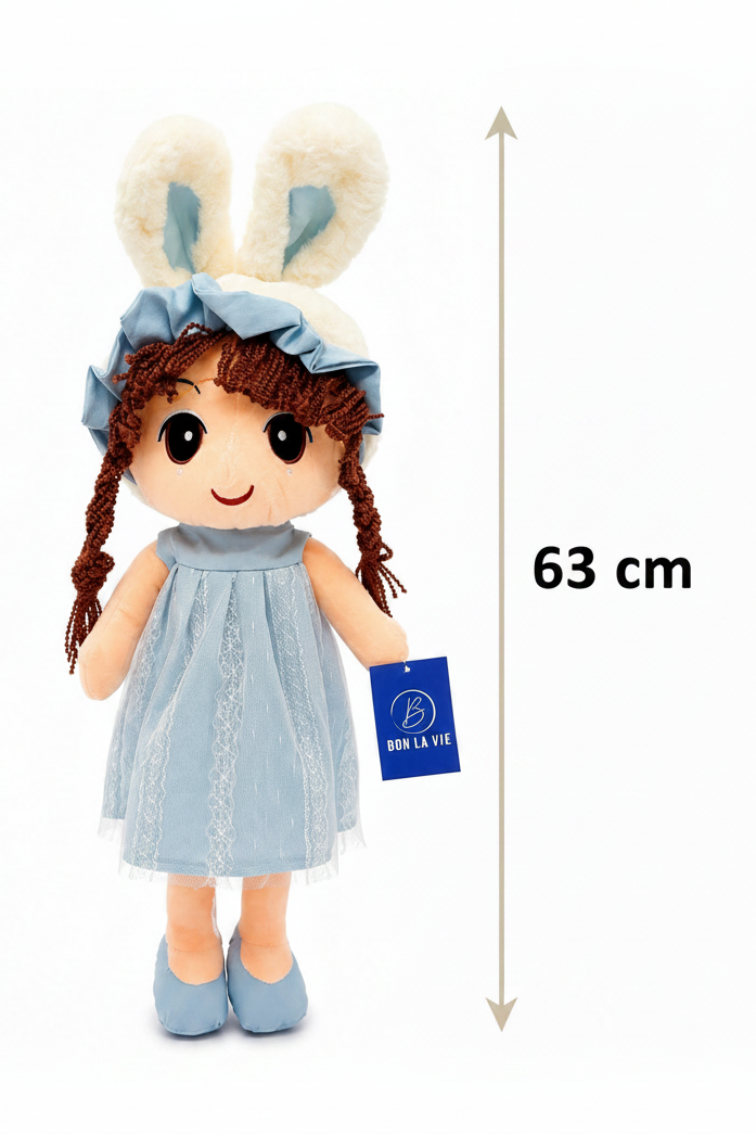 Doll with Rabbit Ear Soft Toys 63 Cm