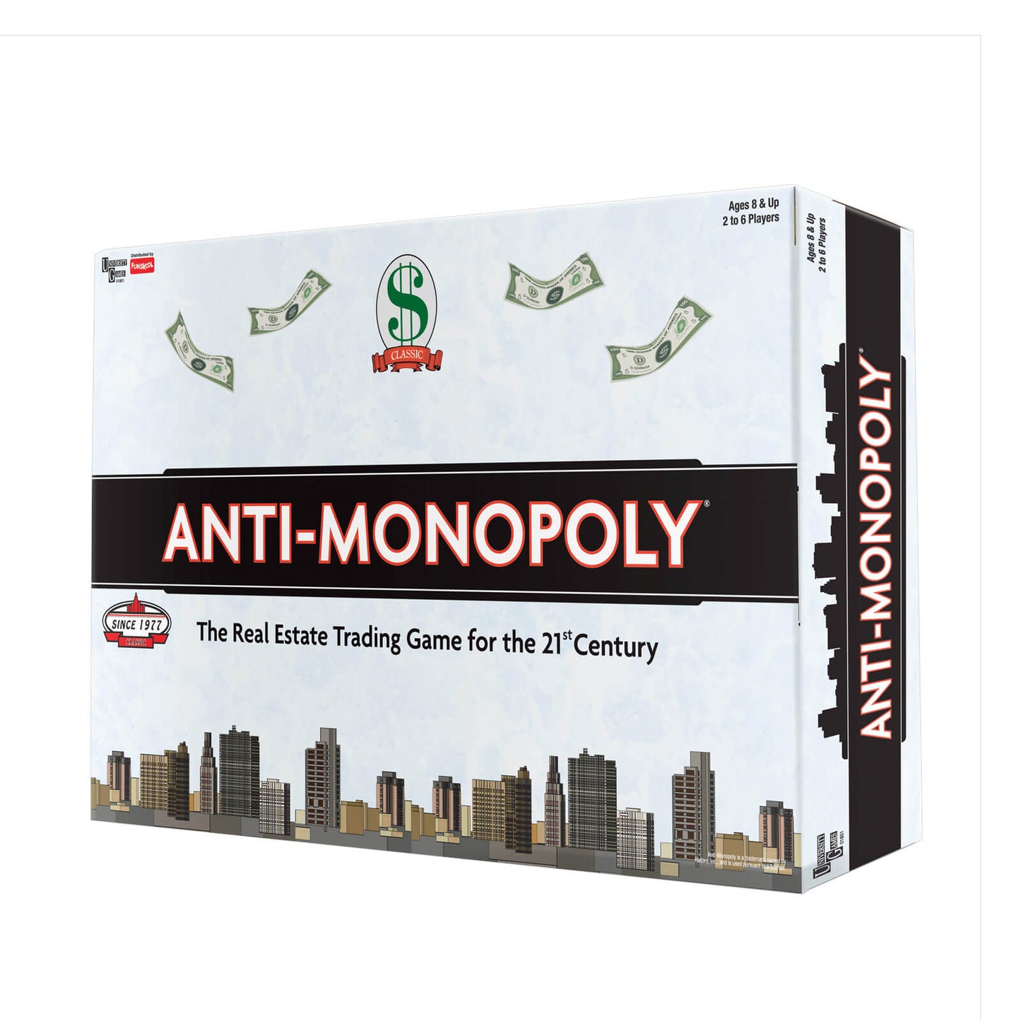 Funskool Anti Monopoly, Strategic & Mind Challenging Board Game for Kids, 2 to 6 Players, Family Fun, Learning Activity Toy for Childrens, Gift Set for Kid, Ages 8+ Years