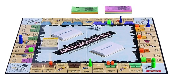 Funskool Anti Monopoly, Strategic & Mind Challenging Board Game for Kids, 2 to 6 Players, Family Fun, Learning Activity Toy for Childrens, Gift Set for Kid, Ages 8+ Years