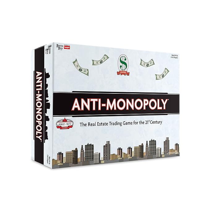 Funskool Anti Monopoly, Strategic & Mind Challenging Board Game for Kids, 2 to 6 Players, Family Fun, Learning Activity Toy for Childrens, Gift Set for Kid, Ages 8+ Years