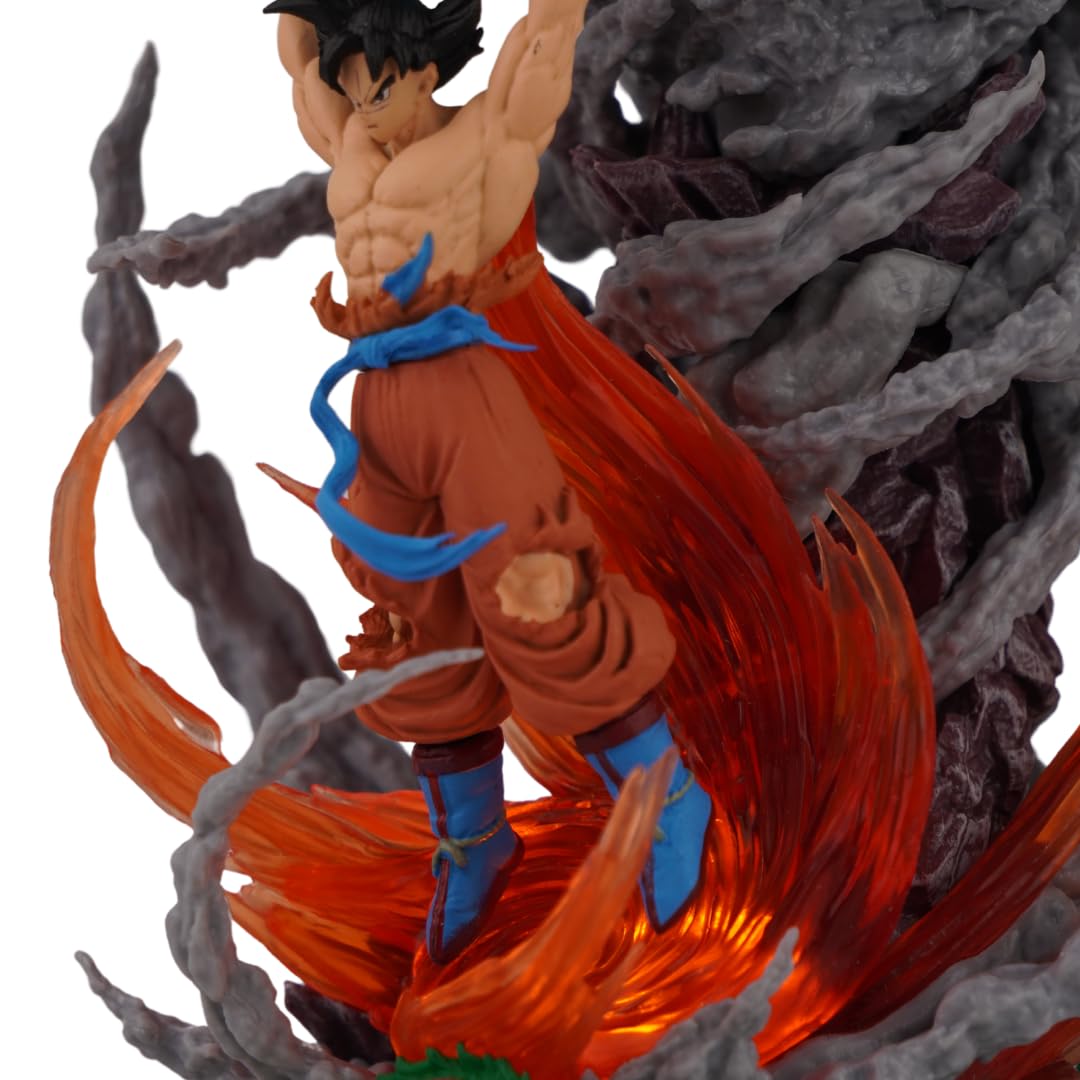 Offo Dragon Ball Z Anime Action Figure Son Goku Super Saiyan Sphere for Car Dashboard, Home Decors, Office Desk and Study Table (Goku Sphere)