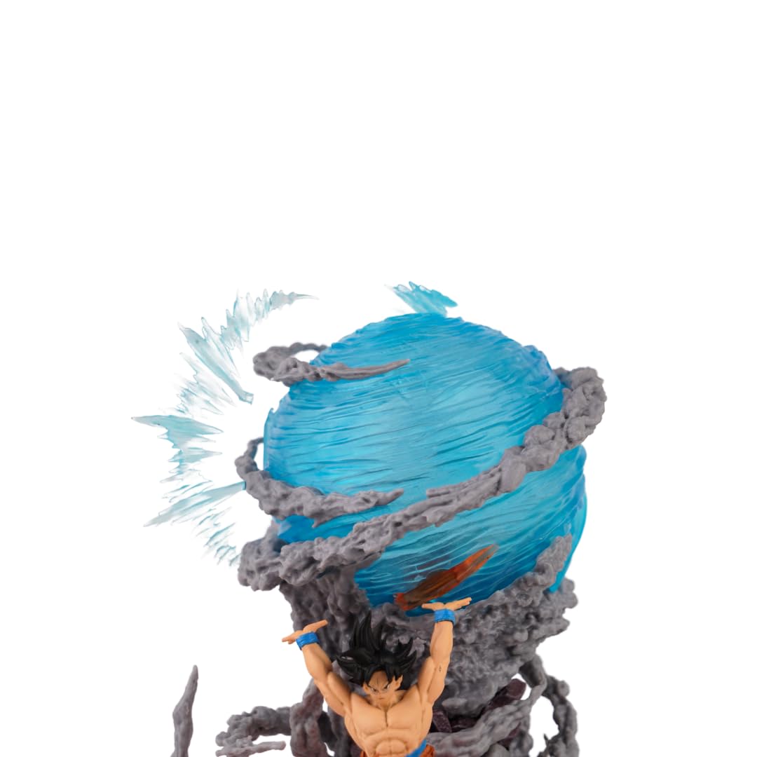 Offo Dragon Ball Z Anime Action Figure Son Goku Super Saiyan Sphere for Car Dashboard, Home Decors, Office Desk and Study Table (Goku Sphere)