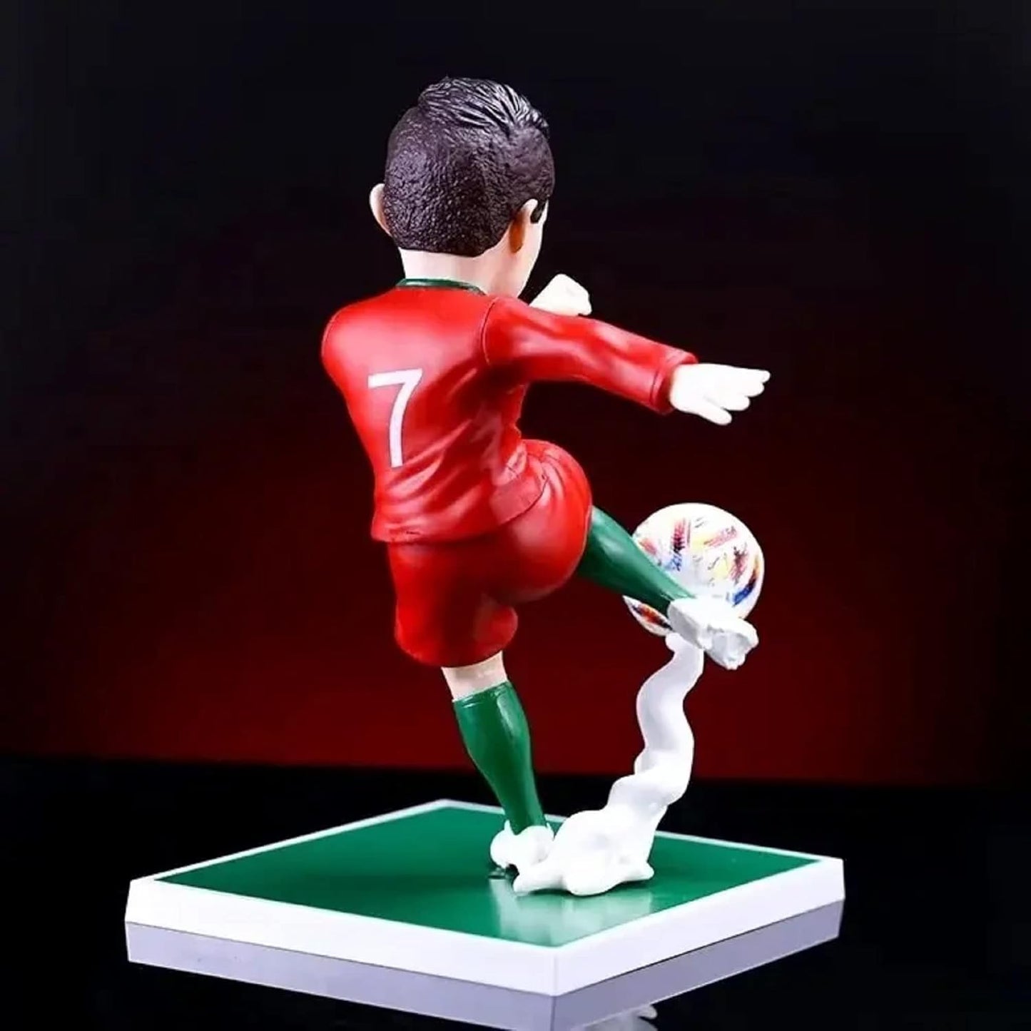AUGEN Ronaldo Action Figure Limited Edition for Car Dashboard, Decoration, Cake, Office Desk & Study Table (20cm)(Pack of 1)