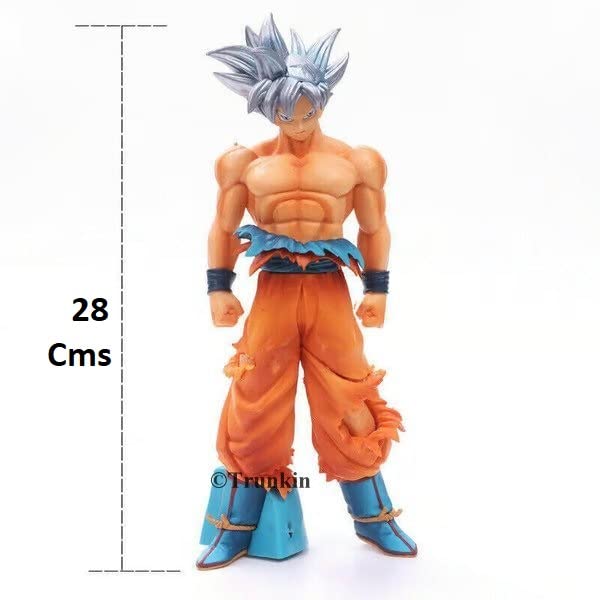 Trunkin DBZ Anime Goku Super Saiyan SSJ Perfected Ultra Instinct 28Cm PVC Action Figure