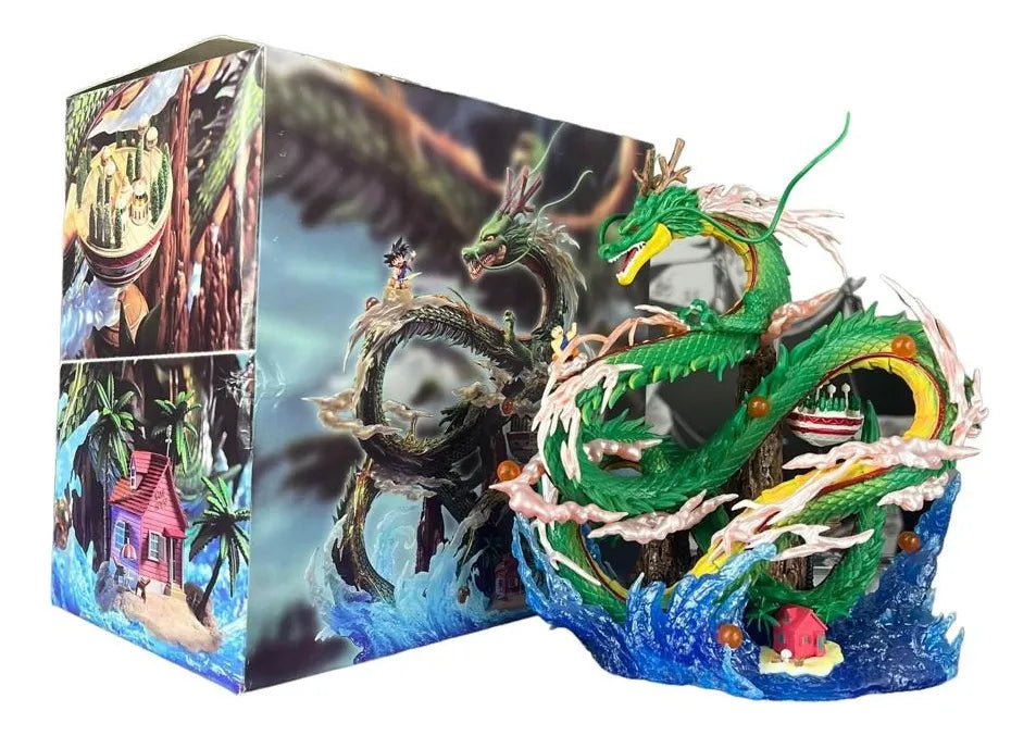 Figura Shenlong Y Goku En Nube / Dragon Ball Z