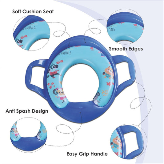 apple baby Cushioned Potty Seat, Toilet Seat With Handle For Kids 0-3 year | PS1029