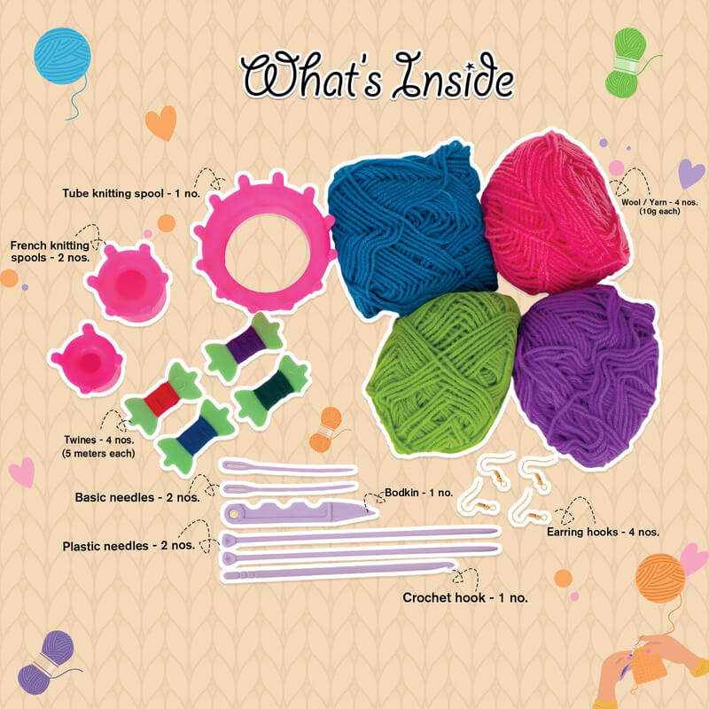 Funskool Handy Crafts Crochet Factory Kit