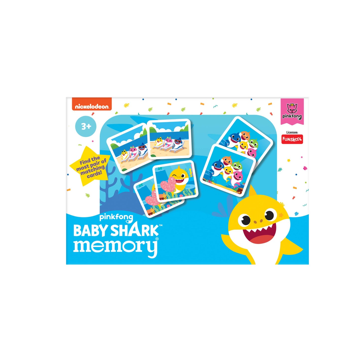 Funskool Handy Crafts Baby Shark Mask Party for Toy Birthday Themed Party , Make 3 Soft Masks for Boys & Girls Aged 5 Years +
