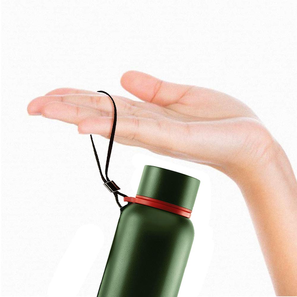 Borosil Hydra Trek 850 ml Stainless Steel Water Bottle | Double Wall Vacuum Insulated Flask, Green | 20 Hours Hot & 24 Hours Cold | Ideal for Personal & Corporate Gifting | 1 Year Warranty