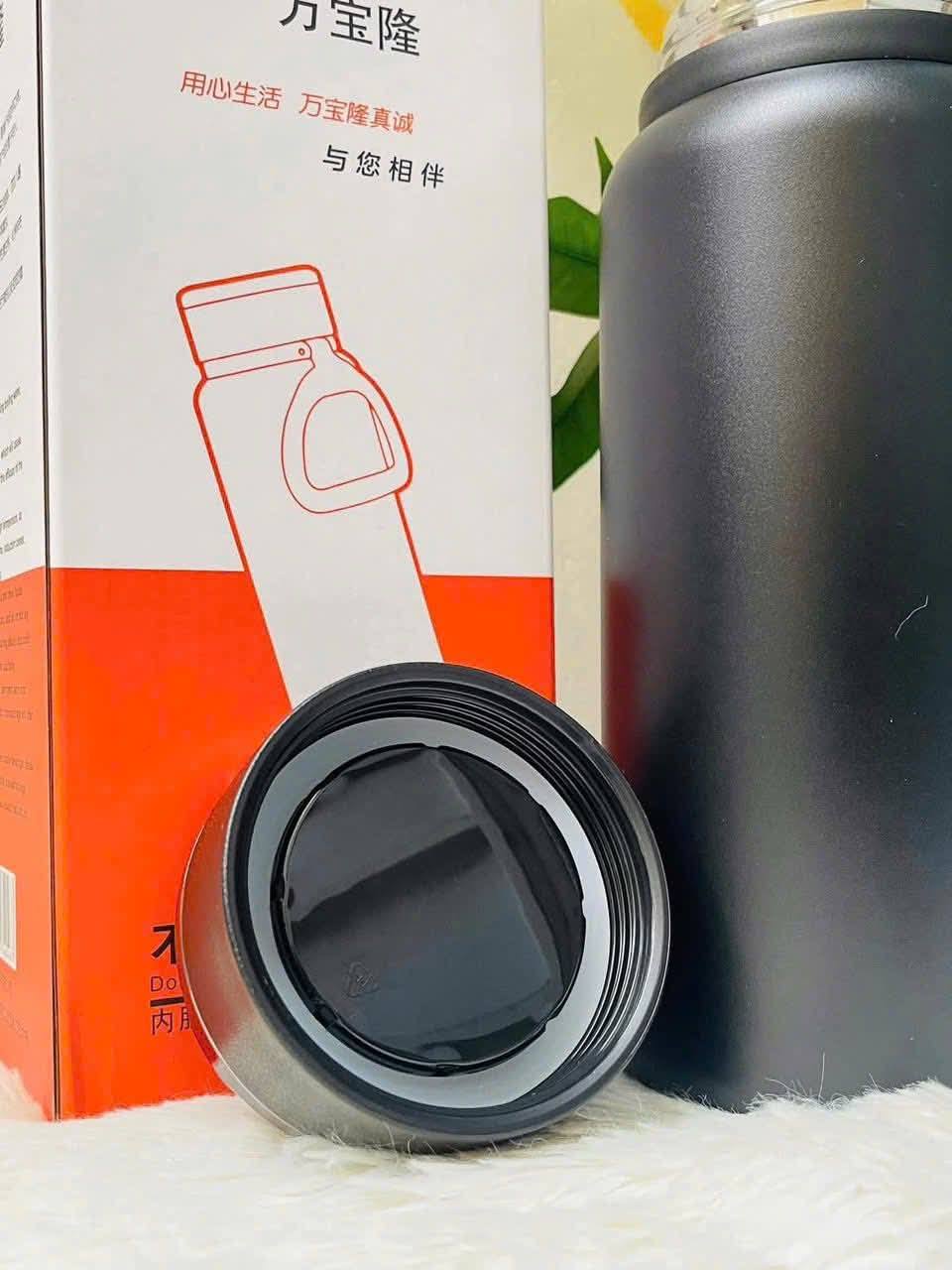 Big 24 HR. HOT & Cold Stainless Steel Water Bottle with Handle, Fridge Water Bottle, Stainless Steel Water Bottle Leak Proof, HOT & Cold Drinks, BPA Free Food A Grade Quality (1280ML Big)