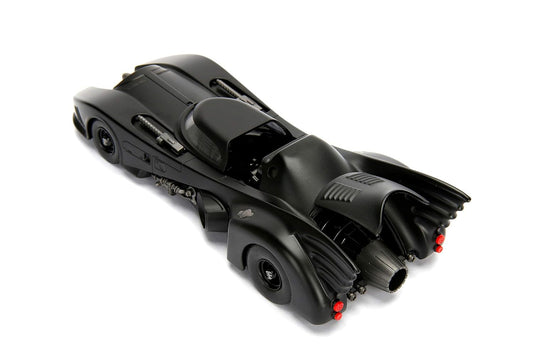 Jada 1:24 1989 Batmobile Toy Vehicle With Batman Action Figure, Black