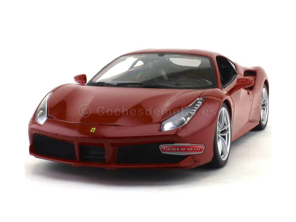 Bburago 1:18 Ferrari 488 GTB, Multi Color, (B18-16008)