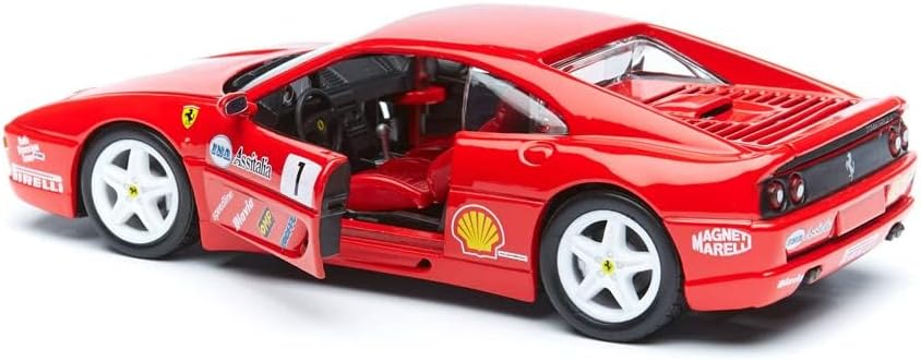 Bburago 15626306-1:24 Ferrari F355 Challenge, Rood
