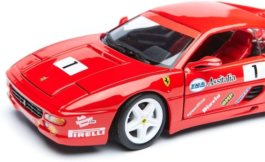 Bburago 15626306-1:24 Ferrari F355 Challenge, Rood