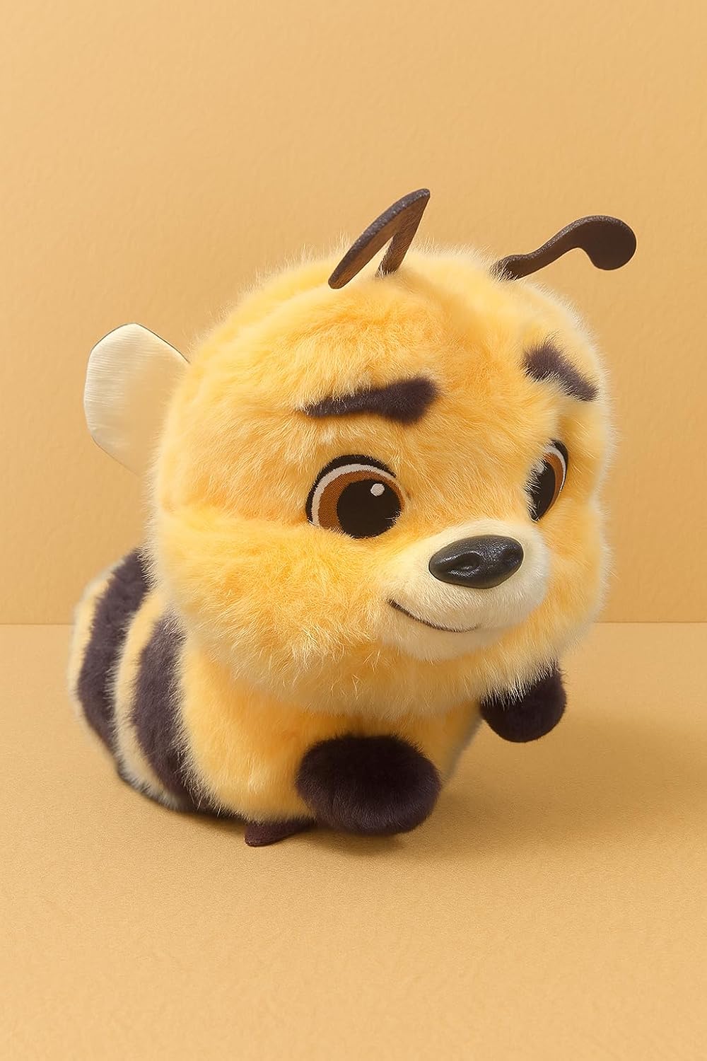 Plush Honey Bee Stuffed Animal Toy, Yellow and Black, Soft and Cuddly