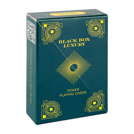 Black Box Premium Luxury, Blue & Golden Playing Cards, Poker Size Jumbo Index,Card Game