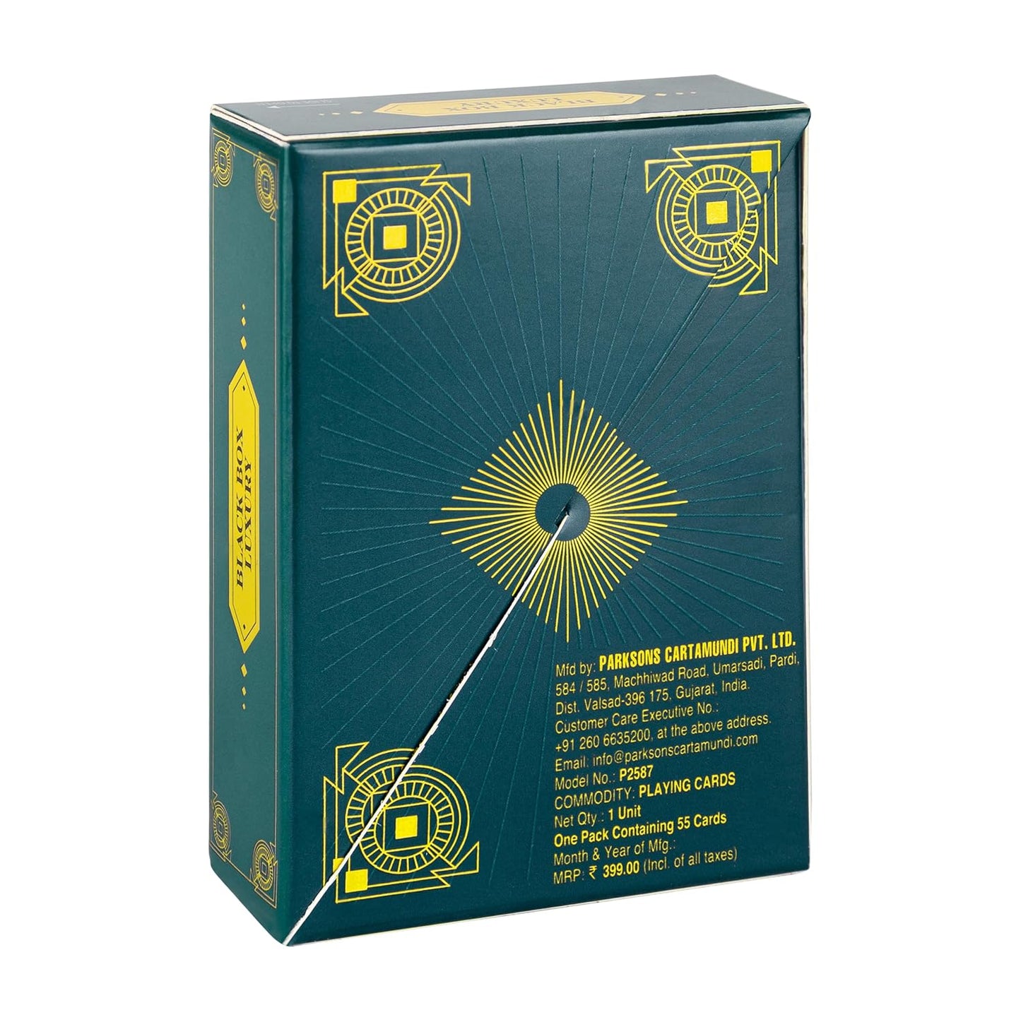 Black Box Premium Luxury, Blue & Golden Playing Cards, Poker Size Jumbo Index,Card Game