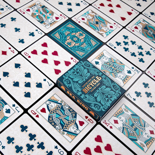 Bicycle Sea King Playing Cards, Blue, 2.56 X 0.69 X 3.63 inches