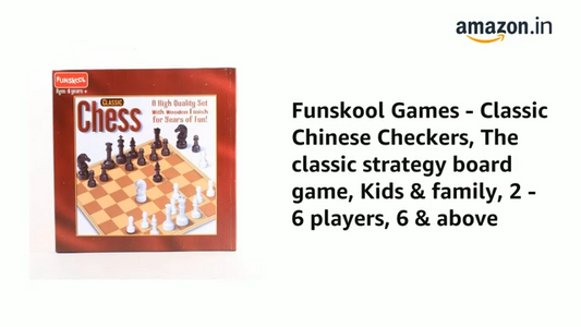 Funskool Games, Classic Chinese Checkers, The classic strategy board game, Kids & family, 2 - 6 players, Ages 6 and above