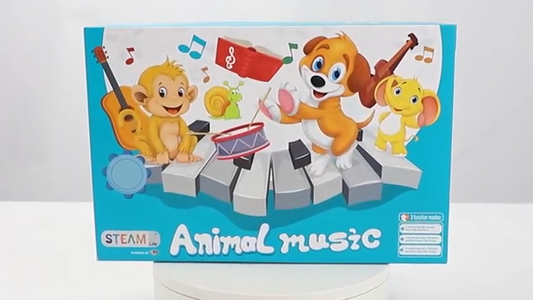 Jack Royal Monkey Piano Music Toy with Light & Music Early Learning Fun Educational Baby Keyboard Piano for Infant Kid Boys & Girls Toddlers