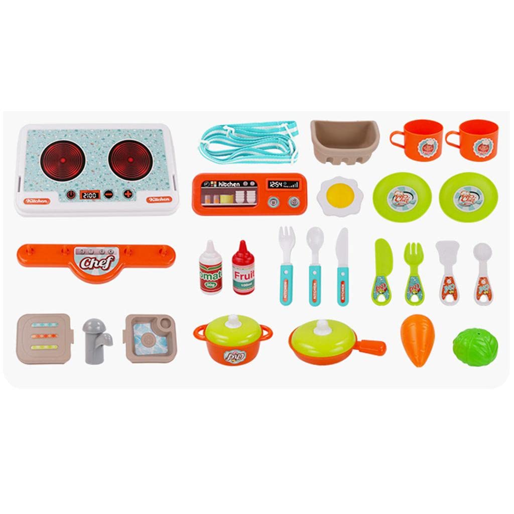UJEAVETTE Creative Pretend Play Backpack Educational Toy Kids School Party Favors Blue Kitchen