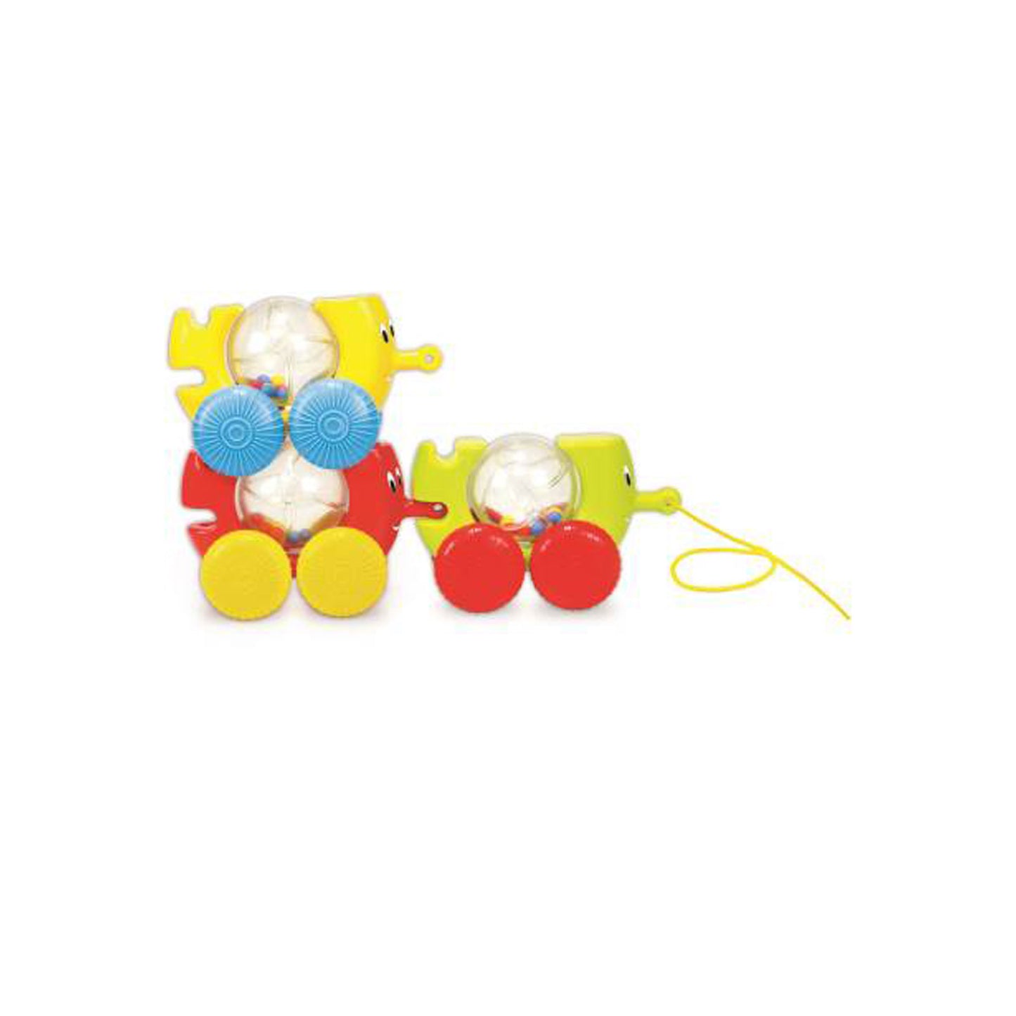 Funskool Giggles - Caterpal, 2 in 1 Pull along toy, Encourages Walking,Stacking and Linking, 12 months & above, Infant and Preschool Toys
