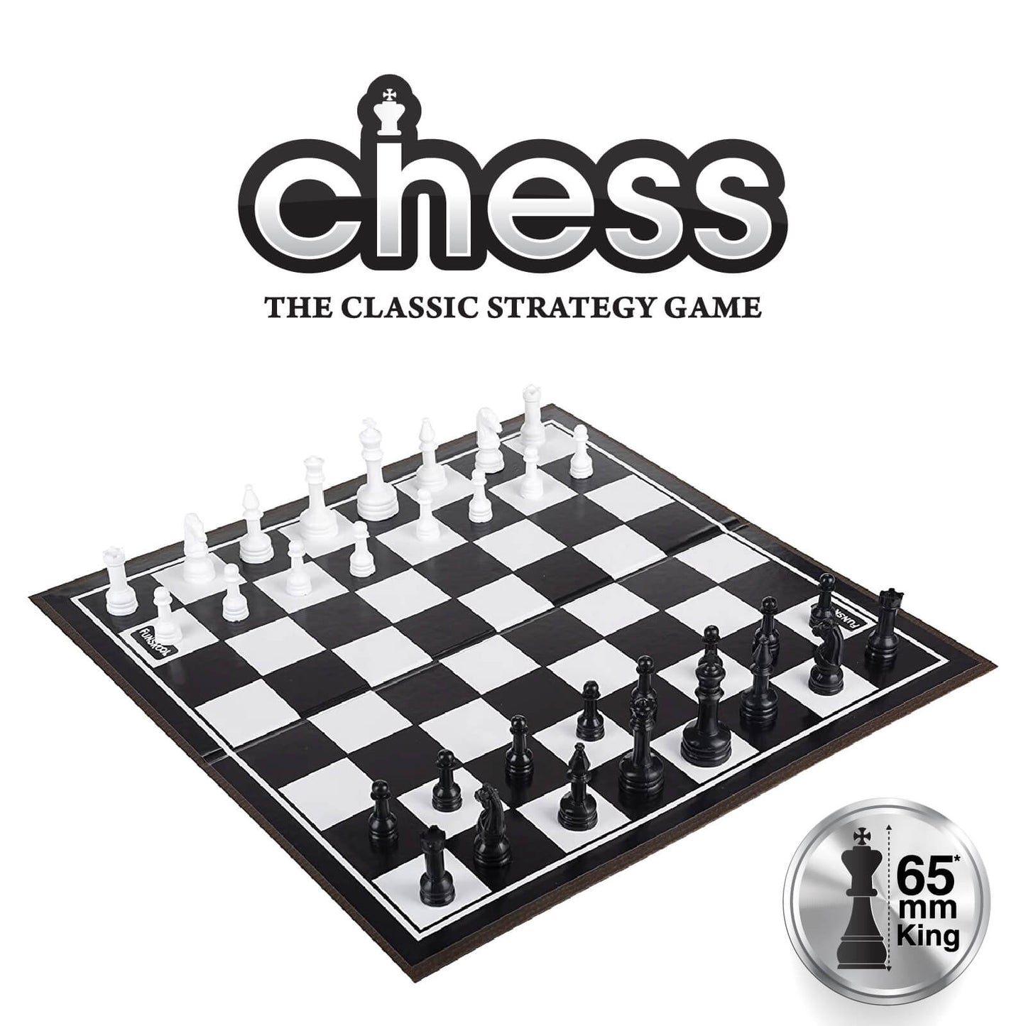 Funskool Chess, Strategy Game, Board Game for Kids, Adults, Families, Educational, Fun, 2 Players, Family Fun, Learning Activity Toy for Childrens, Gift Set for Kid, Ages 7+ Years