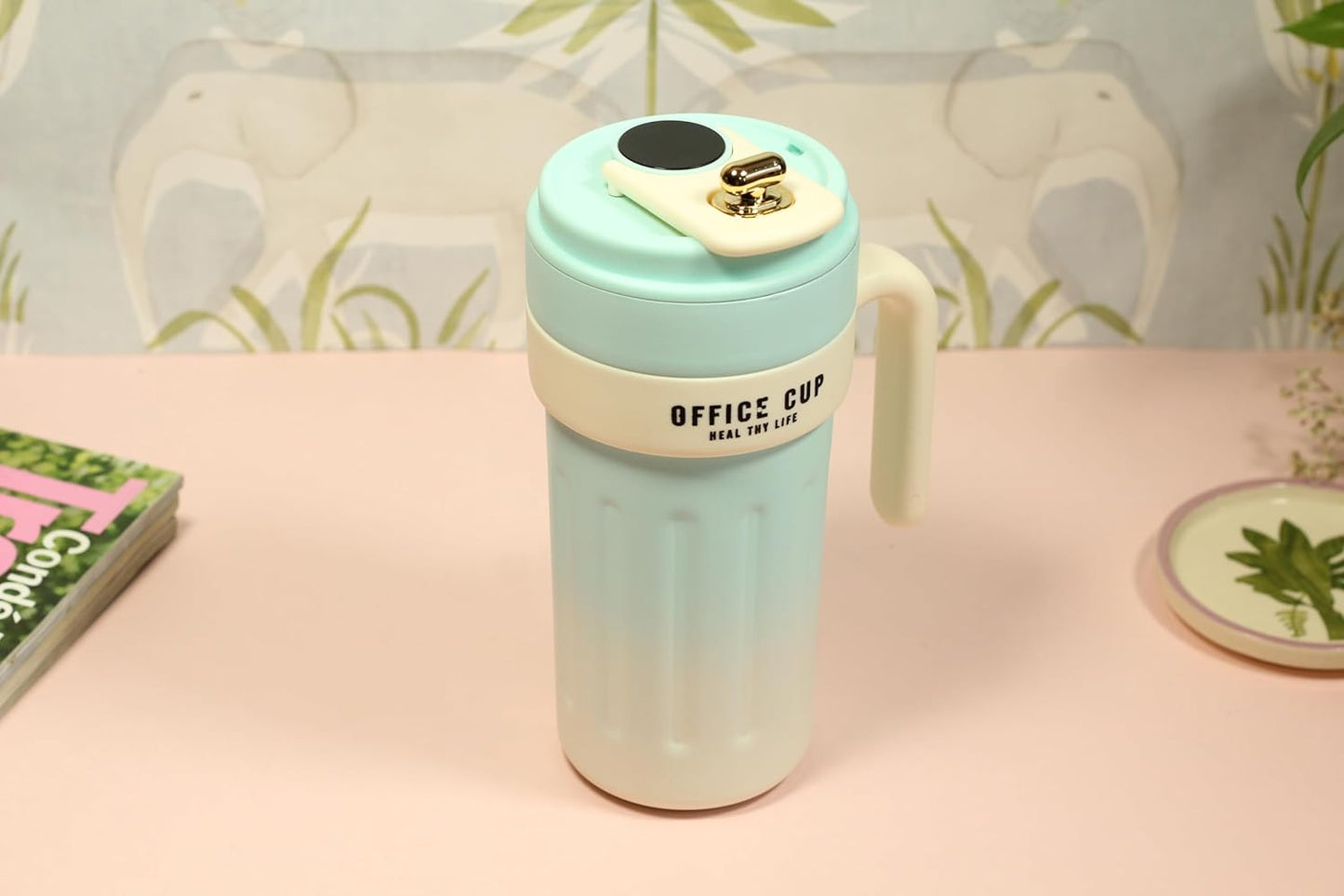 Office Cup Meal Thy Life Tumblers, Set of 4, Assorted Colours