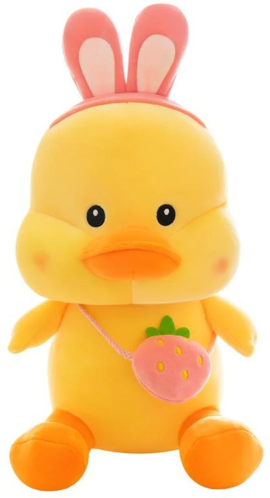 Arjoos | Strawberry Duck Plush Toy - 55 cm (Yellow)