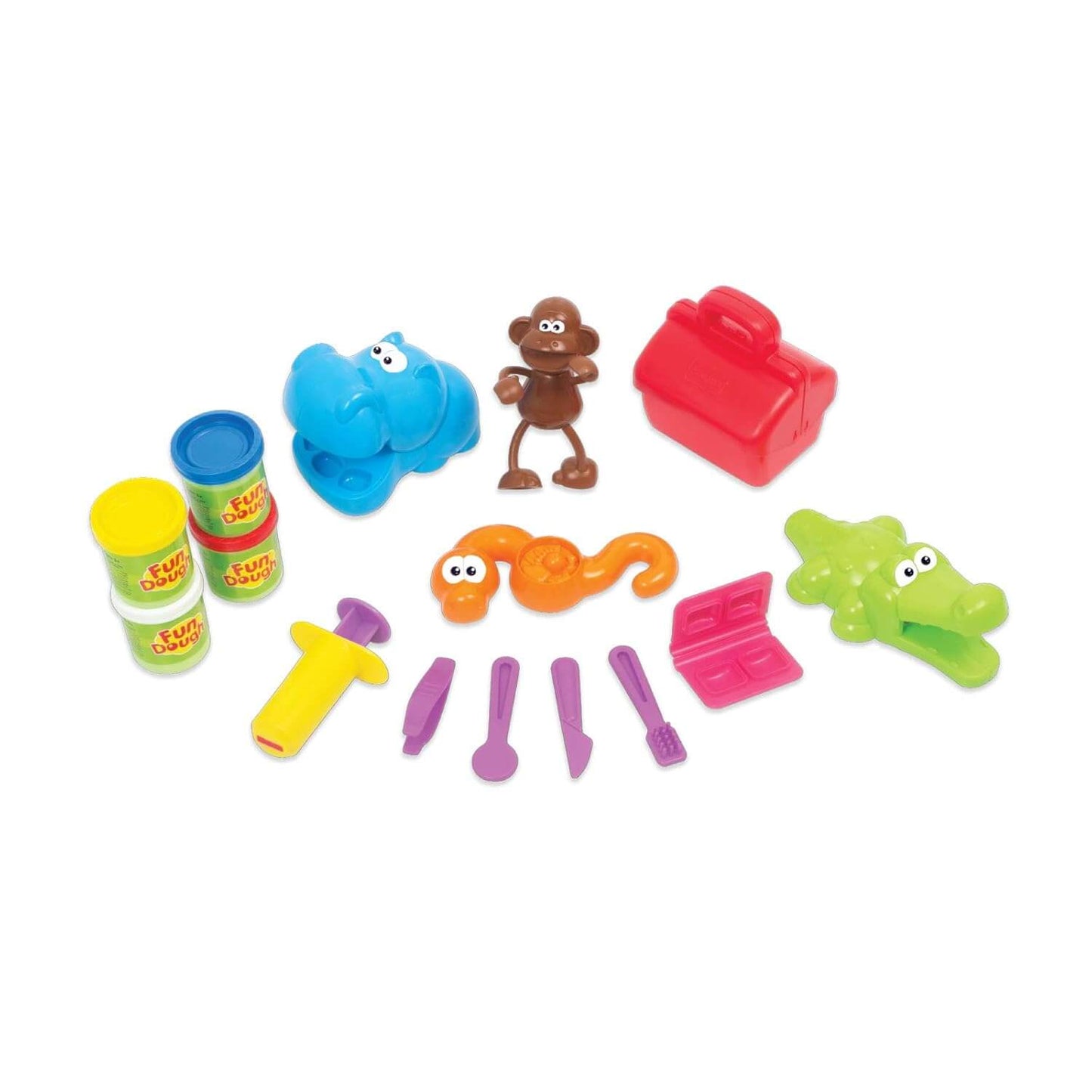 Fundough - Doctor Dough Kit, Shaping and Sculpting Playset, 3years +, Multi-Colour