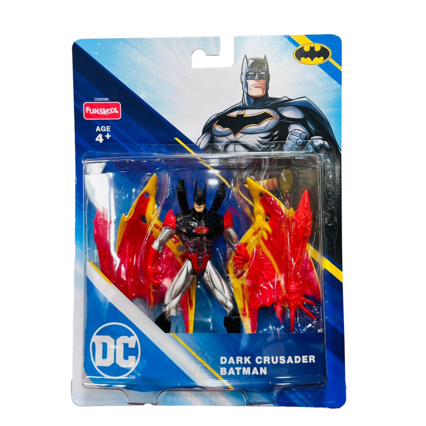 Funskool-Dark Crusander Batman,Classic Action Figures with Articulation,6 inches,Collectible,for 4 Year Old Kids and Above,Toy