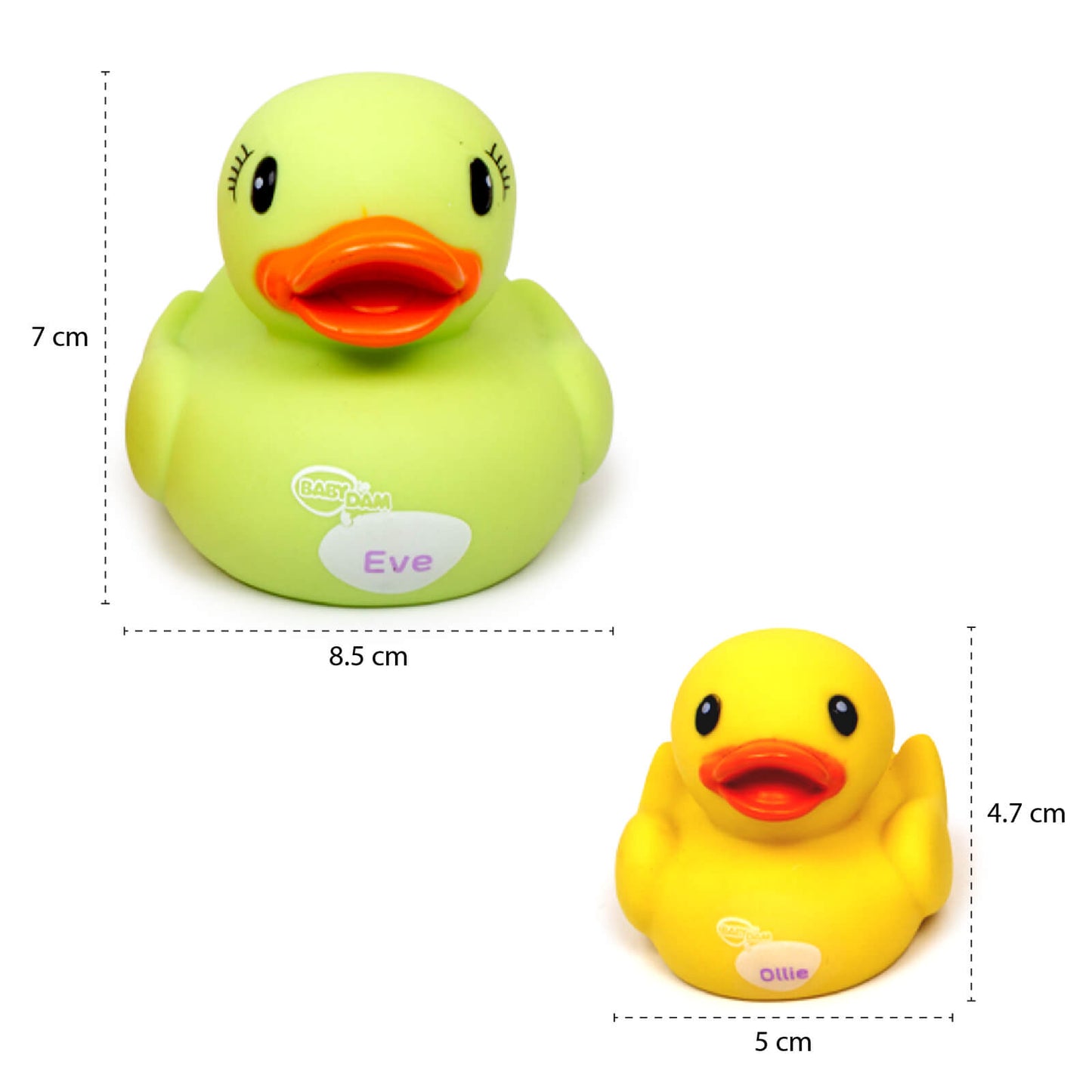 Funskool Giggles Dazzling Duck Family Squeakers , Multicolor Duck Squeakers,Ages : 6 Months, Natural squeaking Sound, Pack of 5, Infant Toys