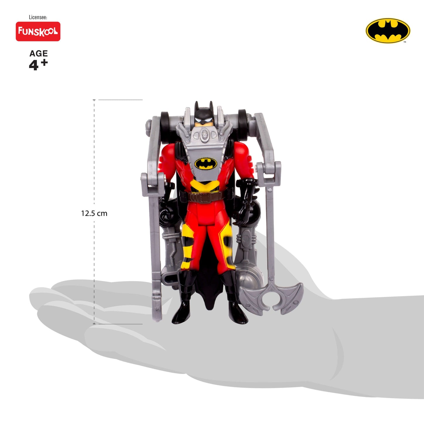 Funskool Disaster Control Batman Action Figure Toy for Kid, 6 Inch, Classic DC Superhero with Articulation, Movie Inspired Collectible, Ideal Gift for Children, Toys for Kids, Ages 4+ Years