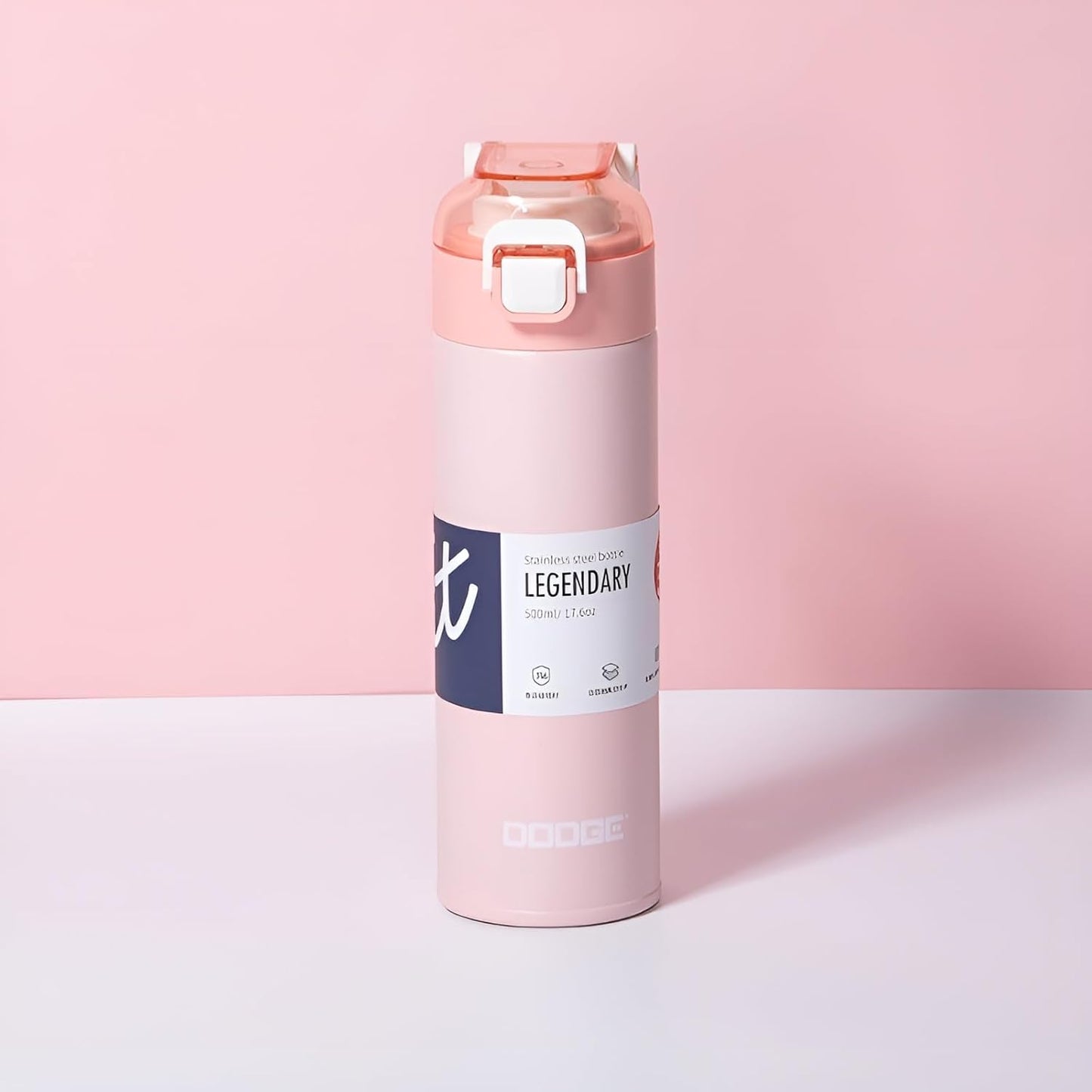 THE VENTI Dodge Hydra Adventure,|SS316| Insulated Water Bottle Stainless Steel Bottle, With Double Wall Vacuum Insulation, 900 Ml Hot & Cold Bottle (Peach)