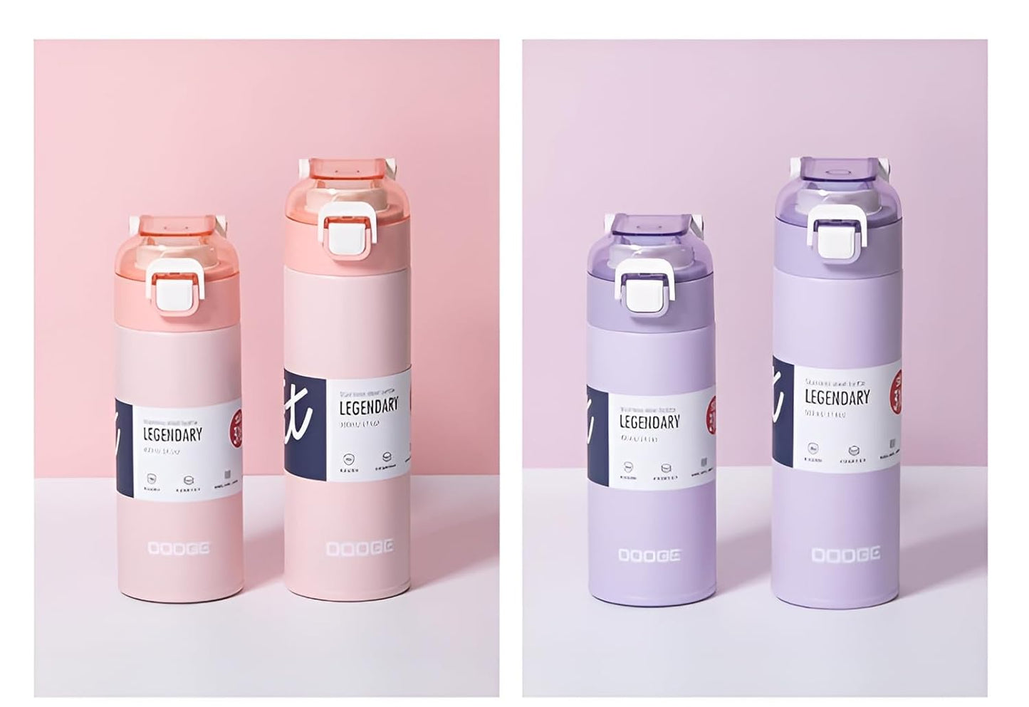 THE VENTI Dodge Hydra Adventure,|SS316| Insulated Water Bottle Stainless Steel Bottle, With Double Wall Vacuum Insulation, 900 Ml Hot & Cold Bottle (Peach)
