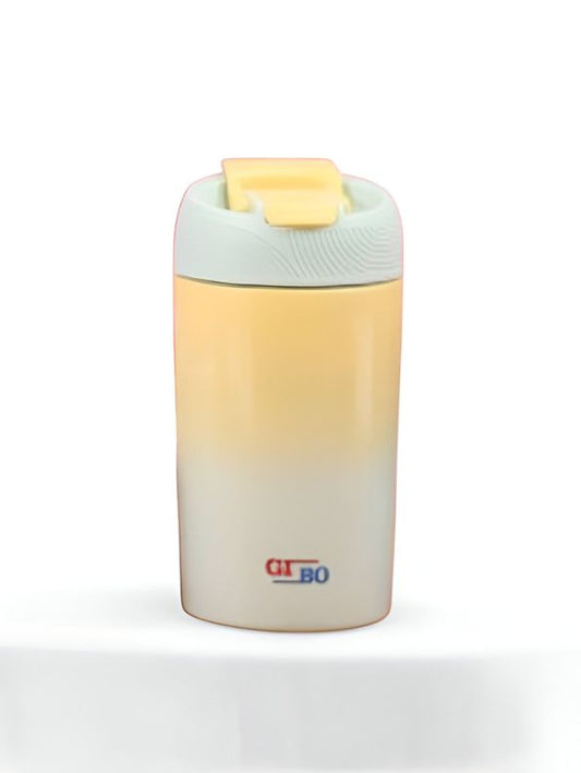 Black - Double Shaded 2-in-1 Water Bottle 370ml – Stylish & Compact for Office Workers NOV3295.