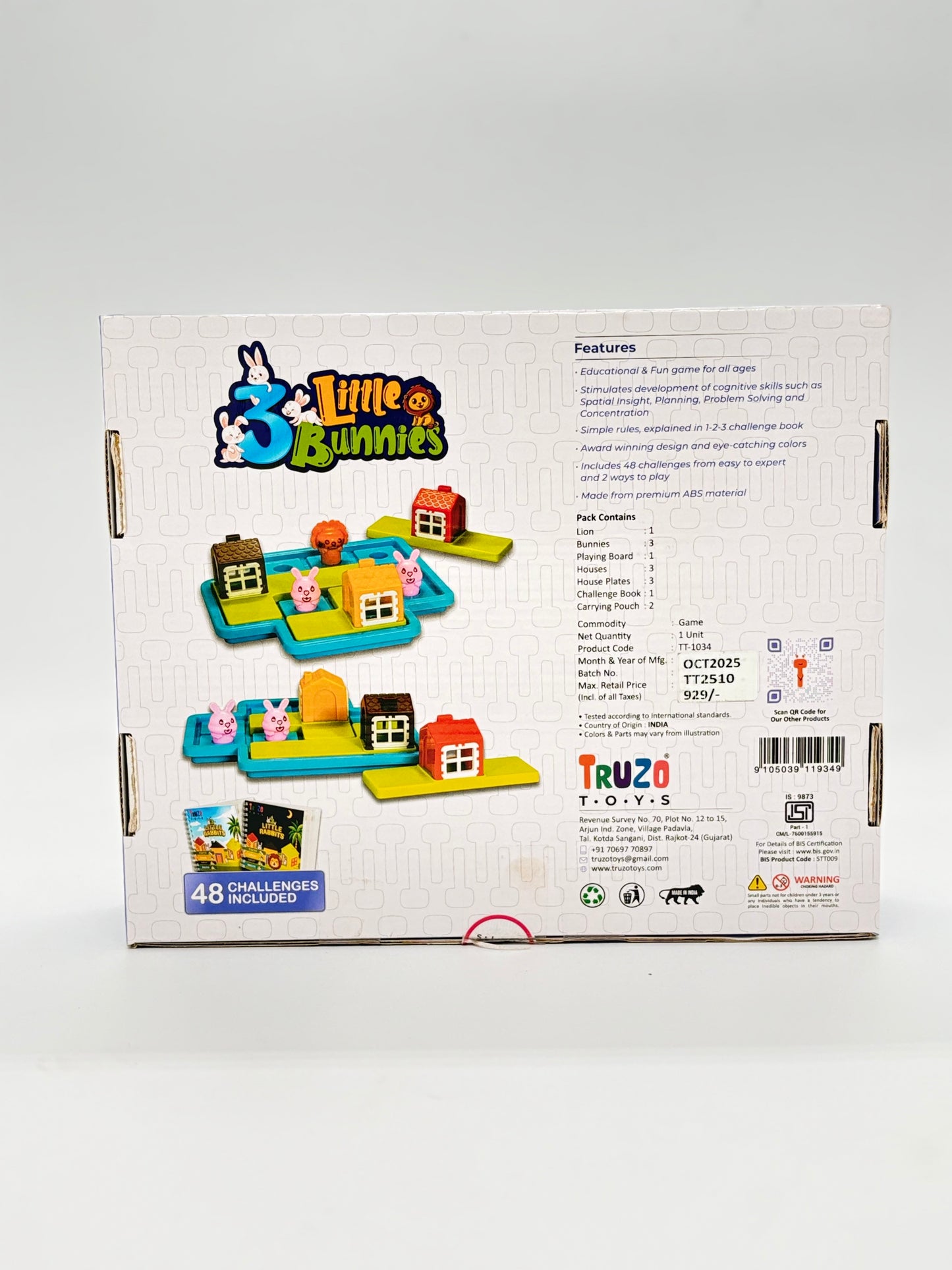 Truzo 3 Little Bunnies Logic Puzzle Game for Kids