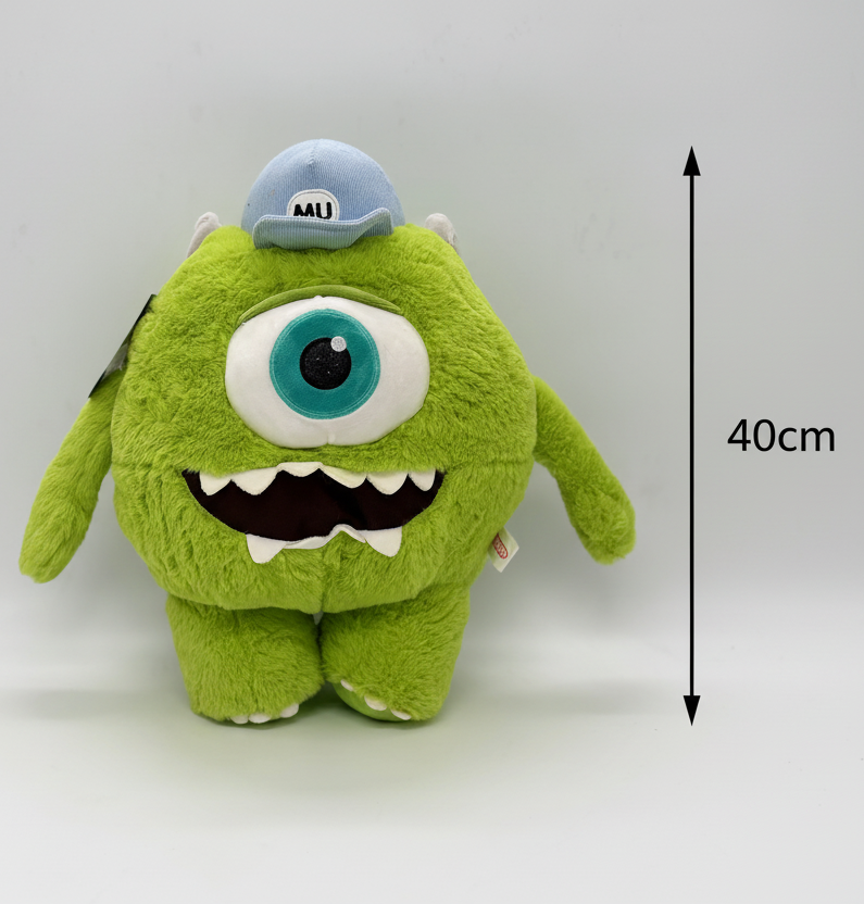 Mike Wazowski Monsters With MU Cap Inc. Soft Plush Toy Green – 40cm