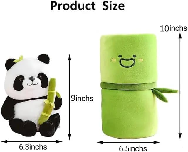 AVS Cute Funky Plushie Soft Toy Bamboo Tube Panda Stuffed Animal Panda Toys, Stuffed Animals Toy