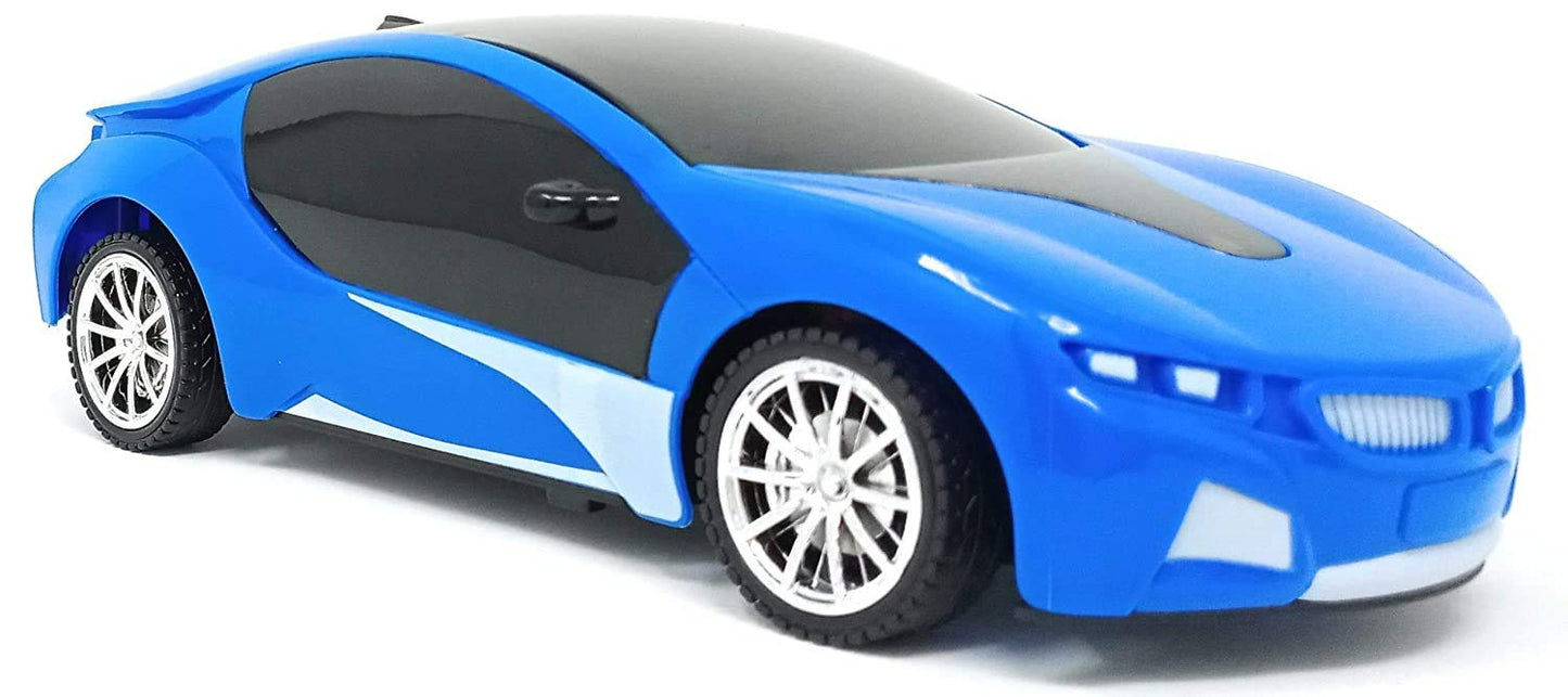 Chargeable High Speed Super Power Cyclone Sports RC Rally Racing Car for Kids with Remote Control - Assorated Design | Blue (Pack of 1)
